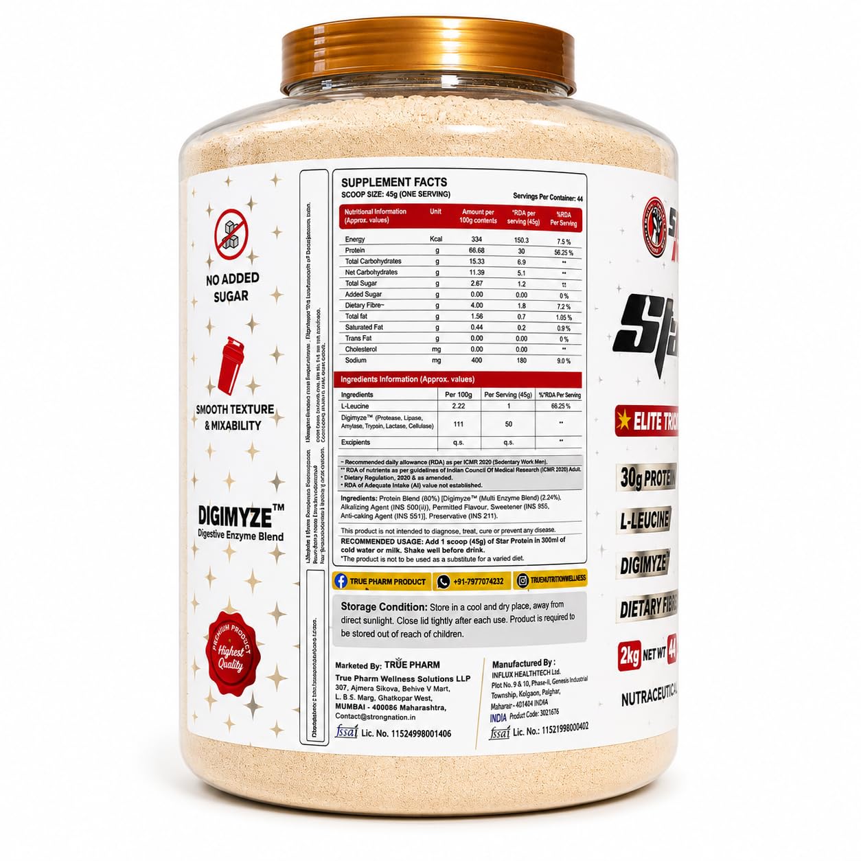star protein – elite triple protein fusion - strong nation supps