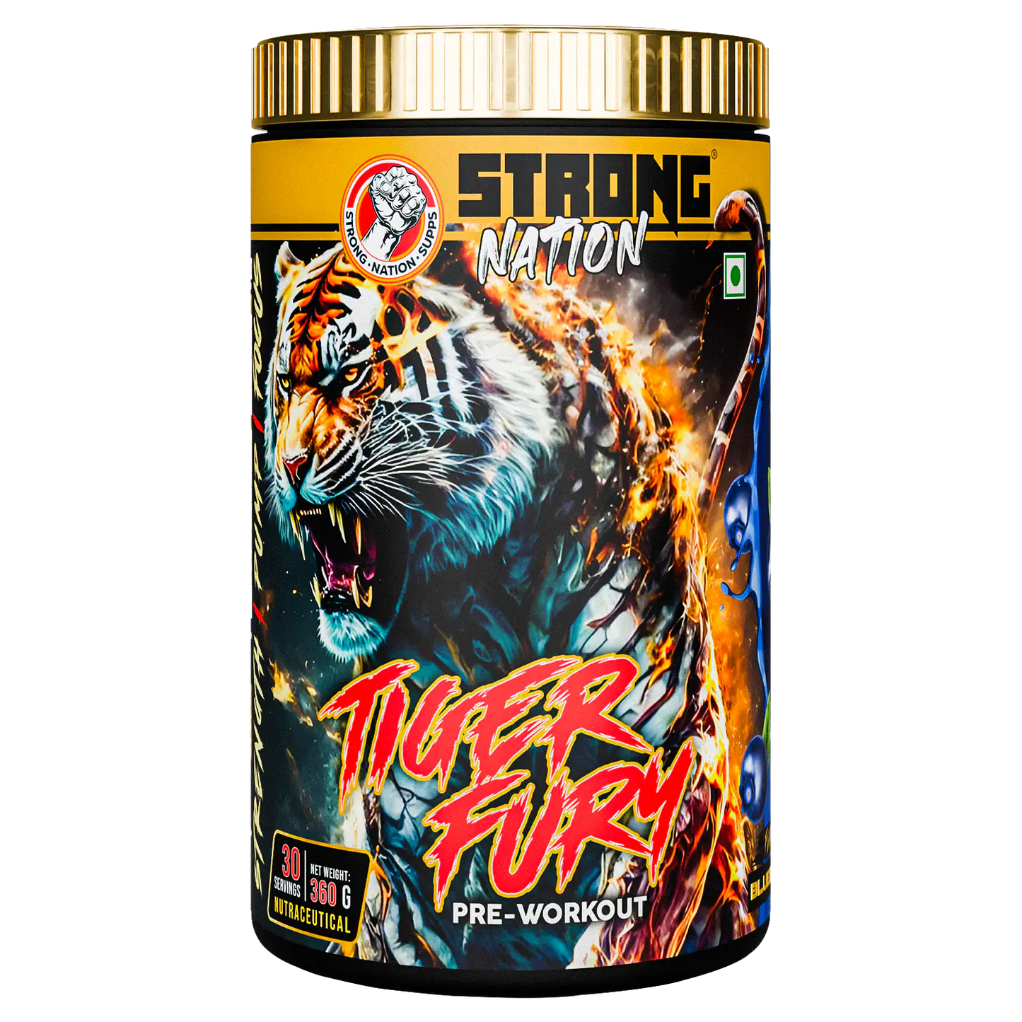 strong nation freaky wolf extreme pre-workout supplement for intense energy, focus, strength and workout performance”