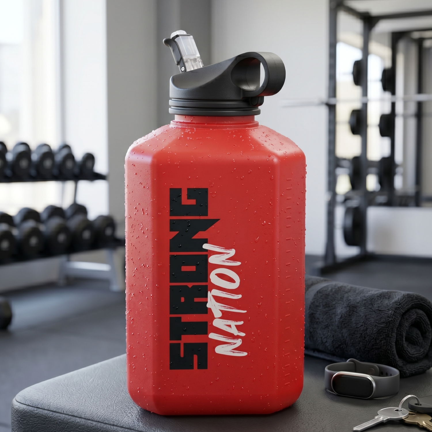 Hydro Target Gallon Bottle – 2.2L Gym Hydration Bottle - Strong Nation Supps