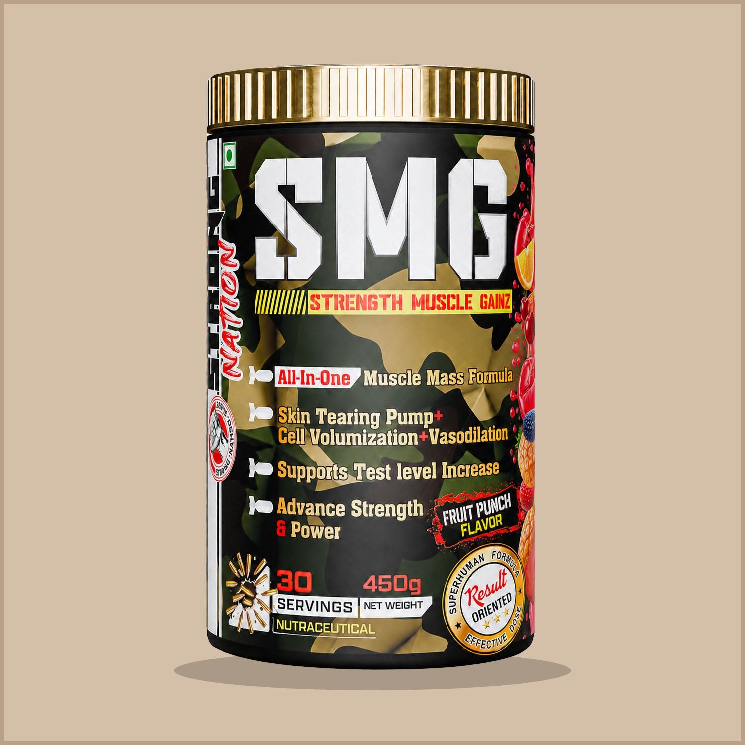 SMG - STRENGTH MUSCLE GAINZ - Strong Nation Supps