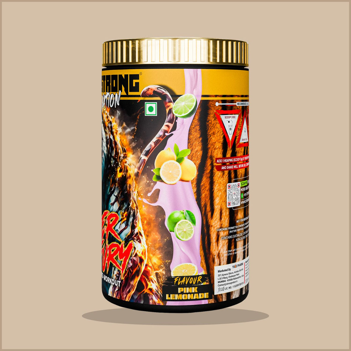 Tiger Fury – High-Stimulant Pre Workout for Energy & Focus - Strong Nation Supps