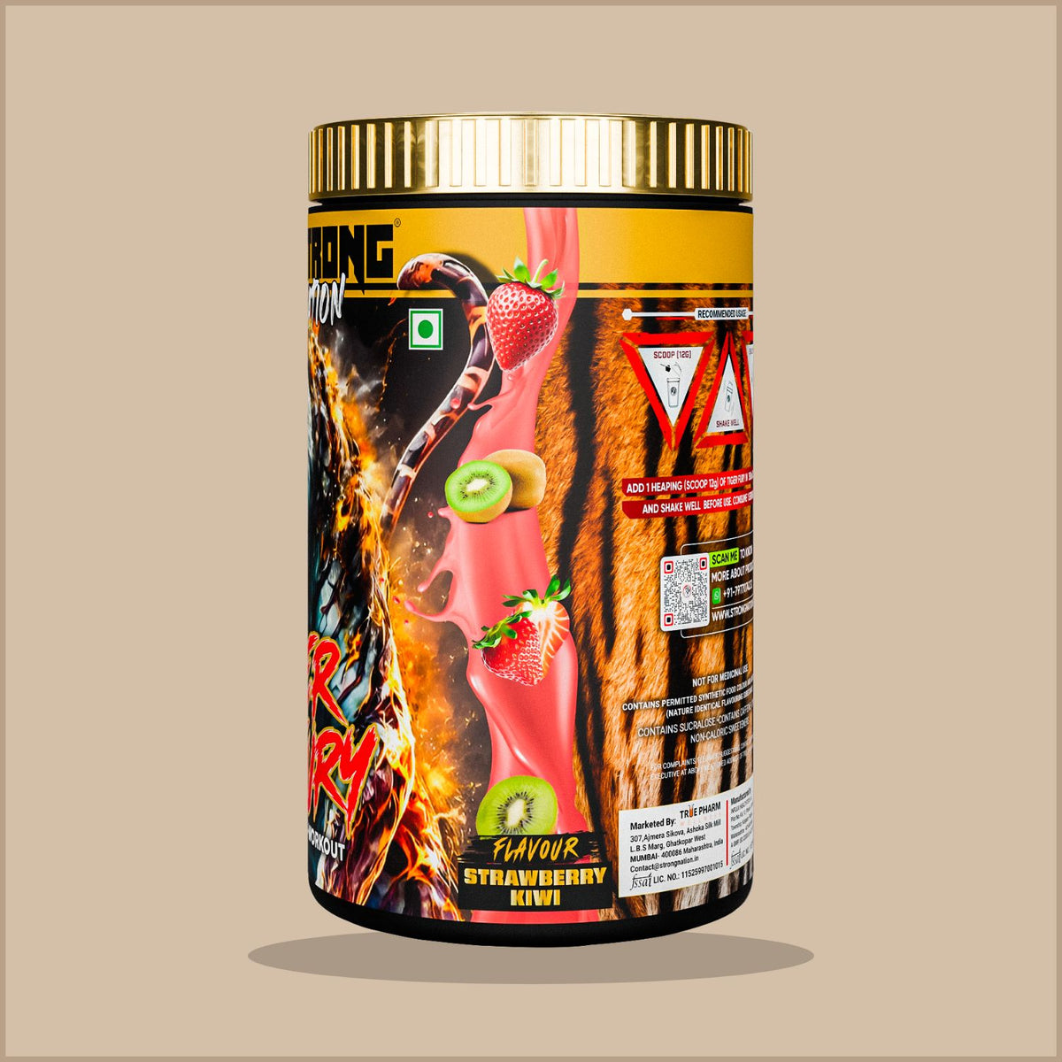 Tiger Fury – High-Stimulant Pre Workout for Energy & Focus - Strong Nation Supps