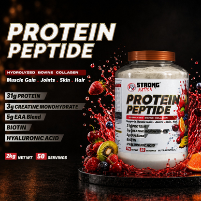 Protein Peptide | Hydrolyzed Bovine Collagen Formula - Strong Nation Supps
