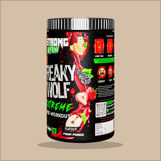 Freaky Wolf Extreme – Hardcore Pre Workout for Energy & Pumps