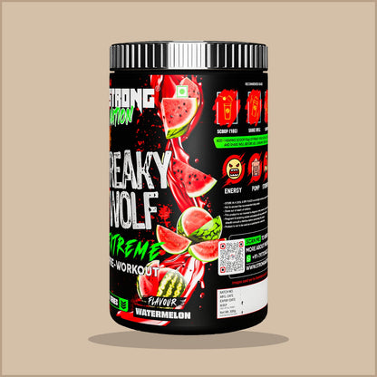 Freaky Wolf Extreme – Hardcore Pre Workout for Energy & Pumps - Strong Nation Supps