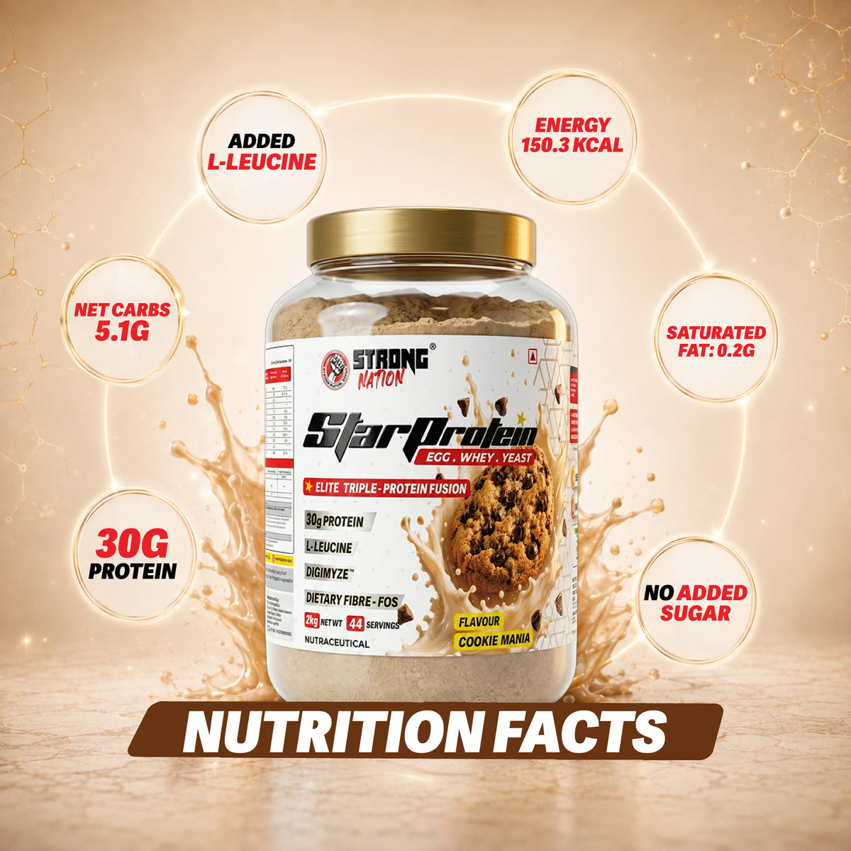 star protein – elite triple protein fusion - strong nation supps