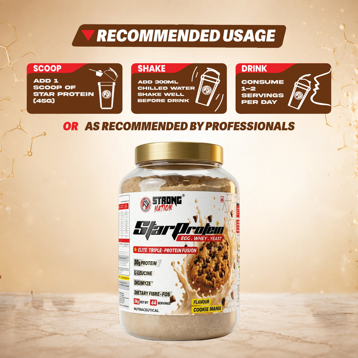 star protein – elite triple protein fusion - strong nation supps