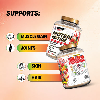 Protein Peptide | Hydrolyzed Bovine Collagen Protein - Strong Nation Supps