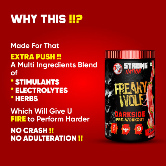 FREAKY WOLF - DARKSIDE PRE WORKOUT - Strong Nation Supps