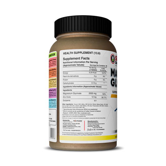 “Supes Compound Magnesium Glycinate supplement for muscle recovery, better sleep and overall wellness”