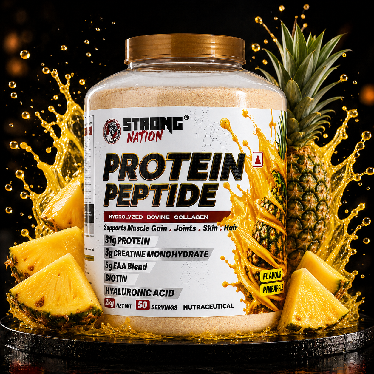 Protein Peptide | Hydrolyzed Bovine Collagen Formula - Strong Nation Supps