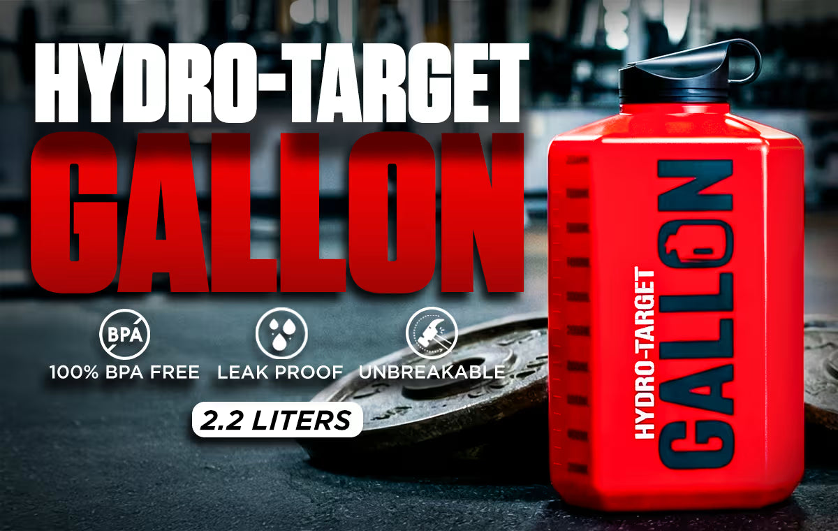“Hydro Target Gallon 2.2 litre gym water bottle – BPA free, leak proof and unbreakable for daily hydration”