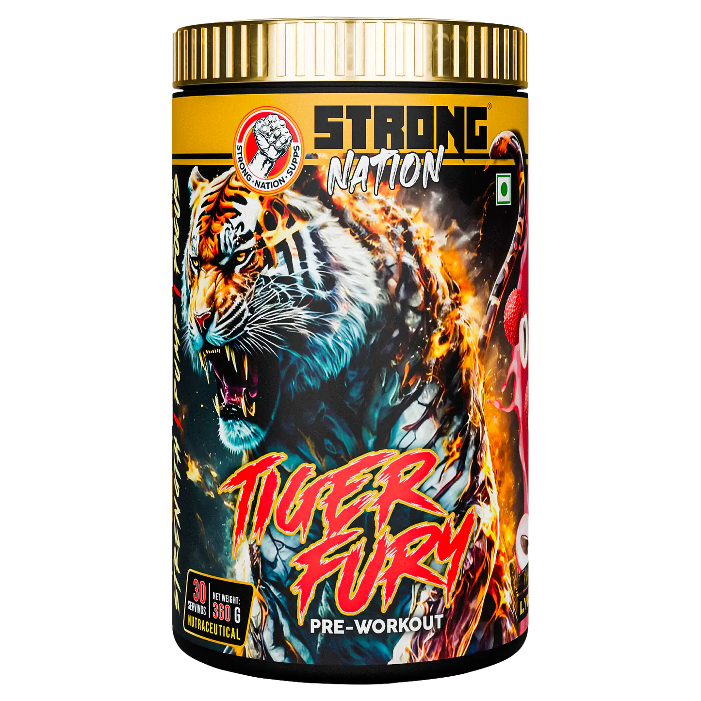 strong nation freaky wolf extreme pre-workout supplement for intense energy, focus, strength and workout performance”