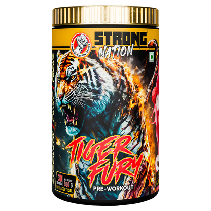 Strong Nation Freaky Wolf Extreme pre-workout supplement for intense energy, focus, strength and workout performance”