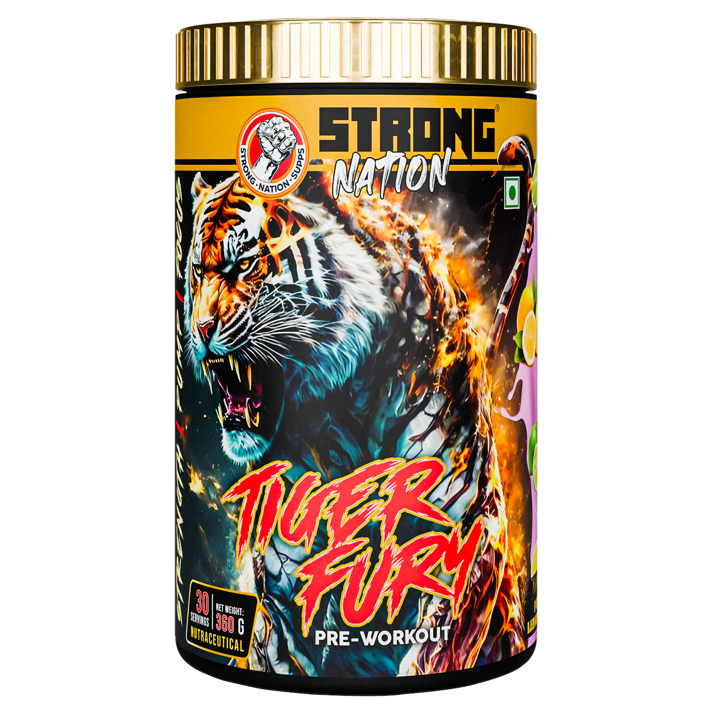 strong nation freaky wolf extreme pre-workout supplement for intense energy, focus, strength and workout performance”