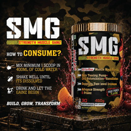 SMG - STRENGTH MUSCLE GAINZ - Strong Nation Supps