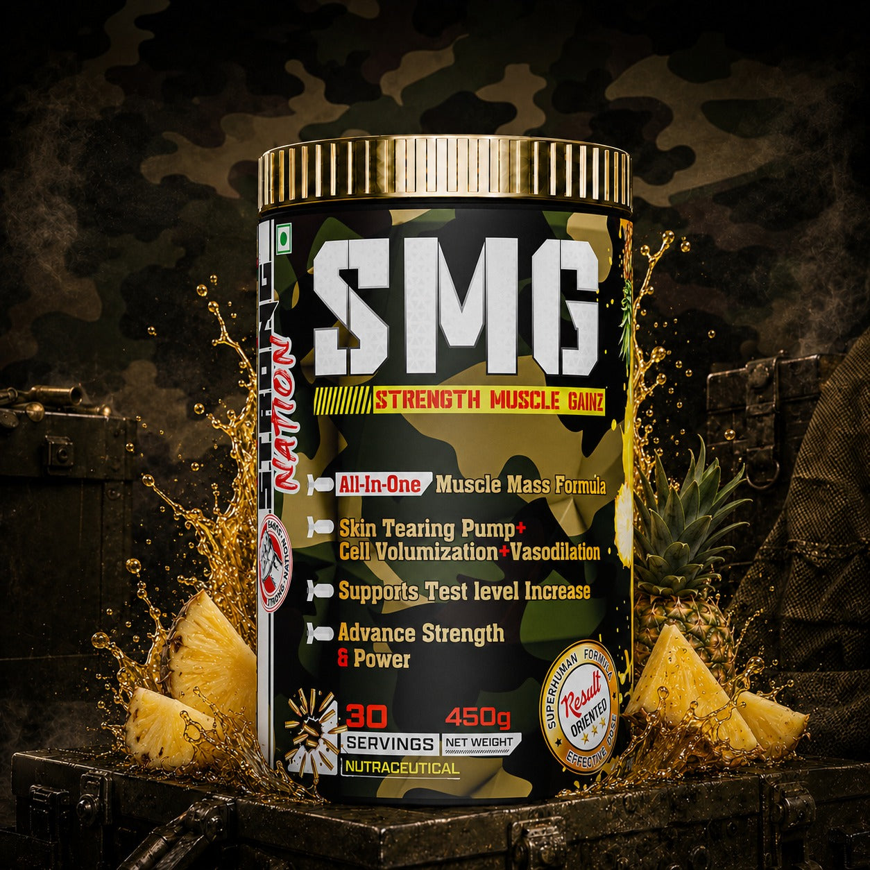 SMG - STRENGTH MUSCLE GAINZ - Strong Nation Supps