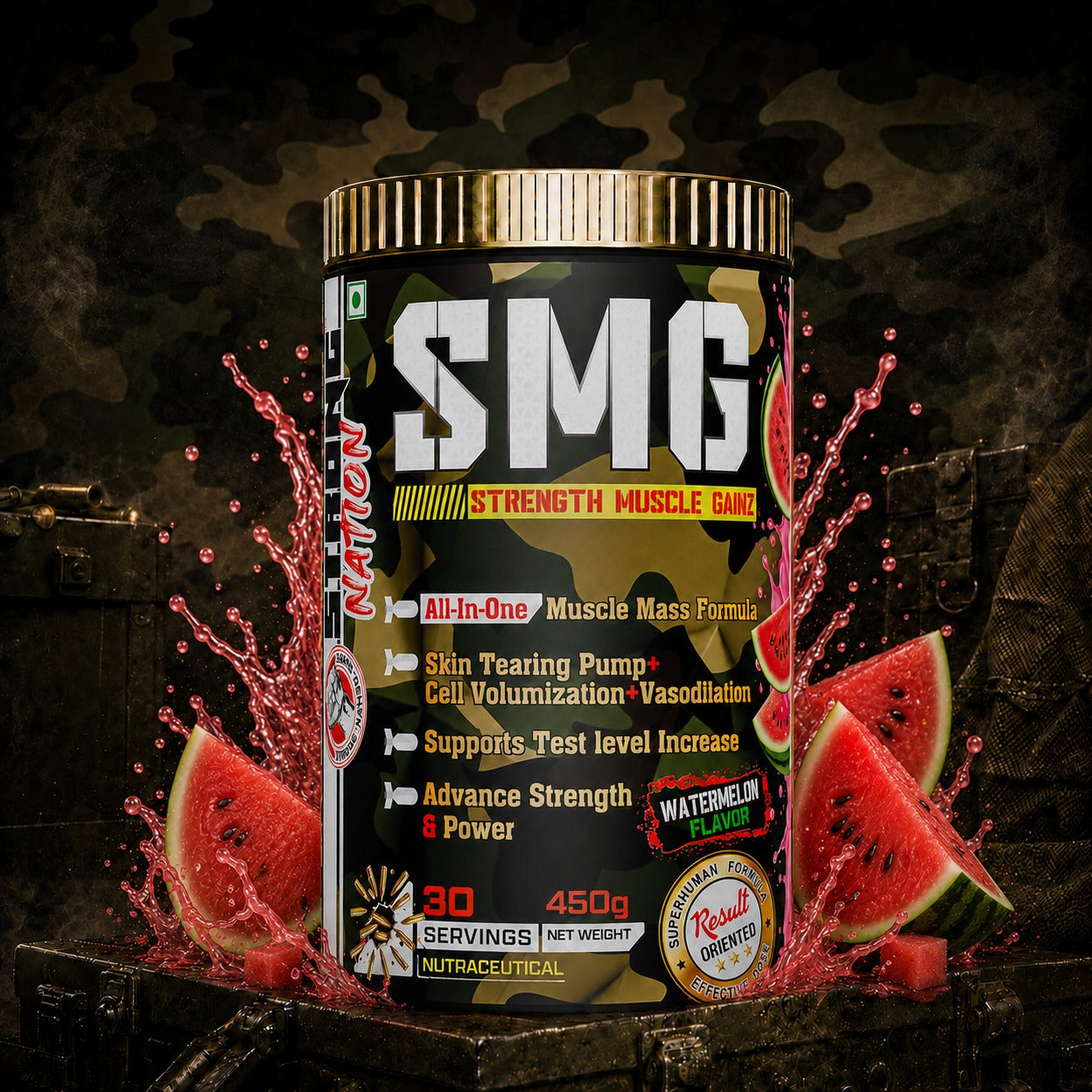 smg - strength muscle gainz - strong nation supps