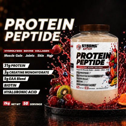 Protein Peptide | Hydrolyzed Bovine Collagen Protein - Strong Nation Supps
