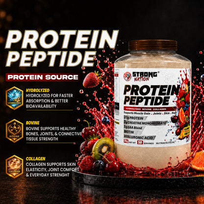 Protein Peptide | Hydrolyzed Bovine Collagen Protein - Strong Nation Supps