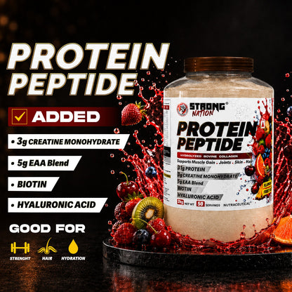 Protein Peptide | Hydrolyzed Bovine Collagen Protein - Strong Nation Supps