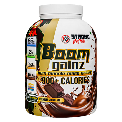 BOOM GAINZ fitness supplement | best gym supplement India | Strong Nation.
