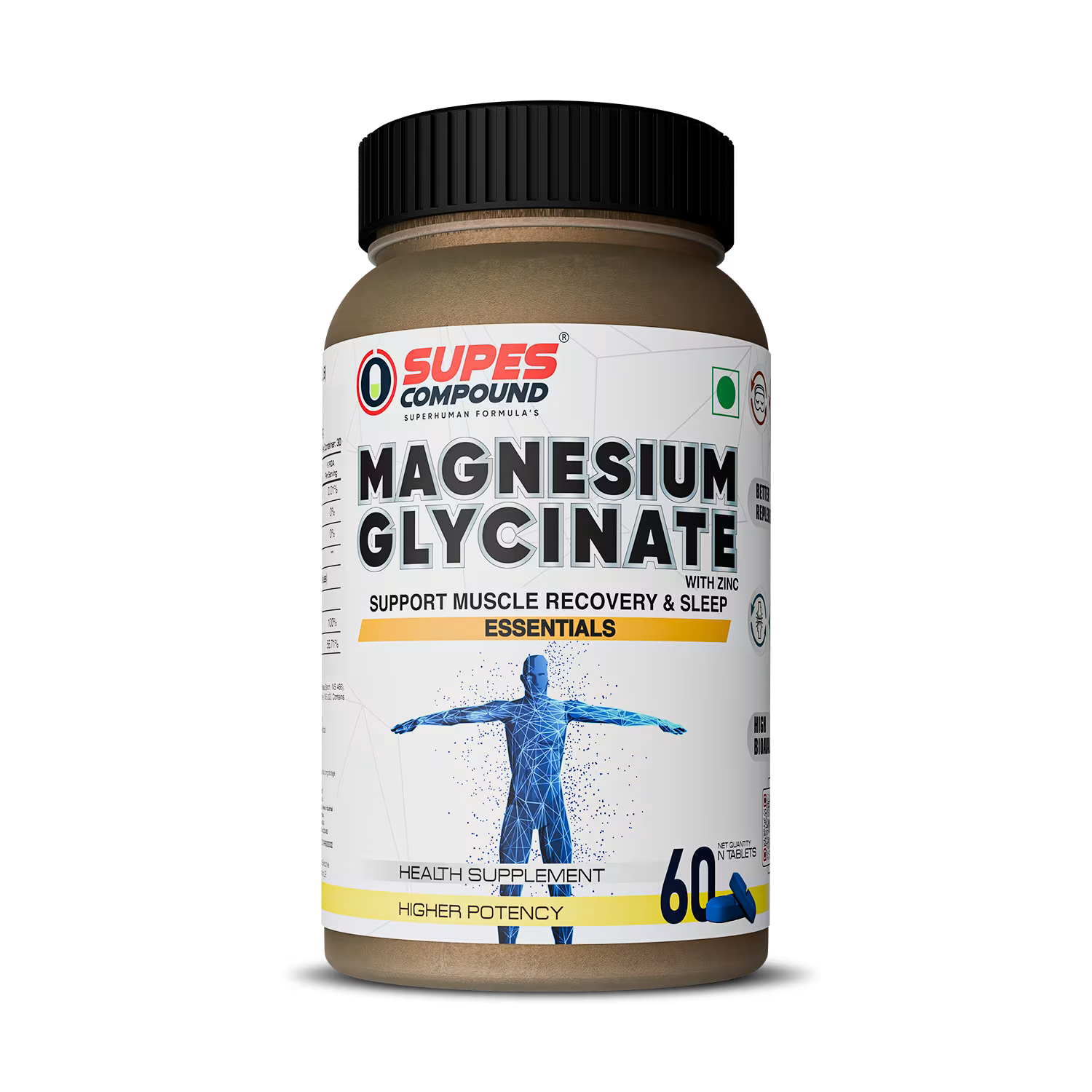 MAGNESIUM GLYCINATE fitness supplement | best gym supplement India | Strong Nation.
