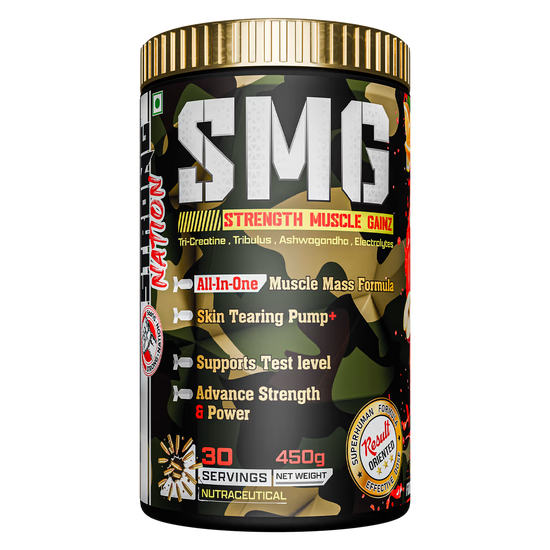 SMG - STRENGTH MUSCLE GAINZ fitness supplement | best gym supplement India | Strong Nation.